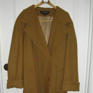 Donny Brook 100% wool winter trench, camel, size 10.